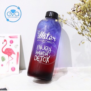 Bình Đựng Nước Thuỷ Tinh Detox 600 Ml