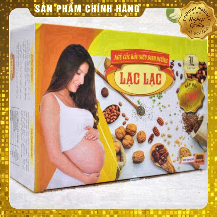 Ngũ cốc Bầu Lạc Lạc (hộp 30 gói) - Ngũ cốc Lạc Lạc siêu dinh dưỡng, Ngũ cốc bà bầu Lạc Lạc, Ngũ cốc bầu - giảm ốm nghén | BigBuy360 - bigbuy360.vn