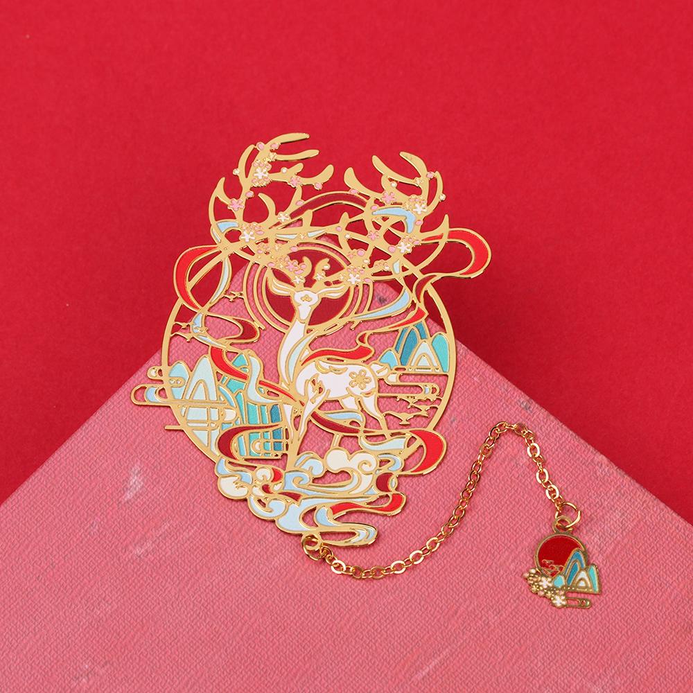 SUENIN Thẻ Đánh Dấu Trang Sách Bằng Đồng Thau Phong Cách Retro