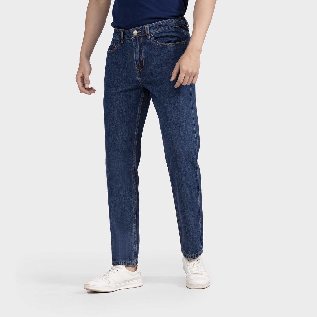 (Mẫu mới) Quần Jeans nam ARISTINO dáng Regular fit suông nhẹ, thiết kế trẻ trung, cotton đứng dáng - AJNR04