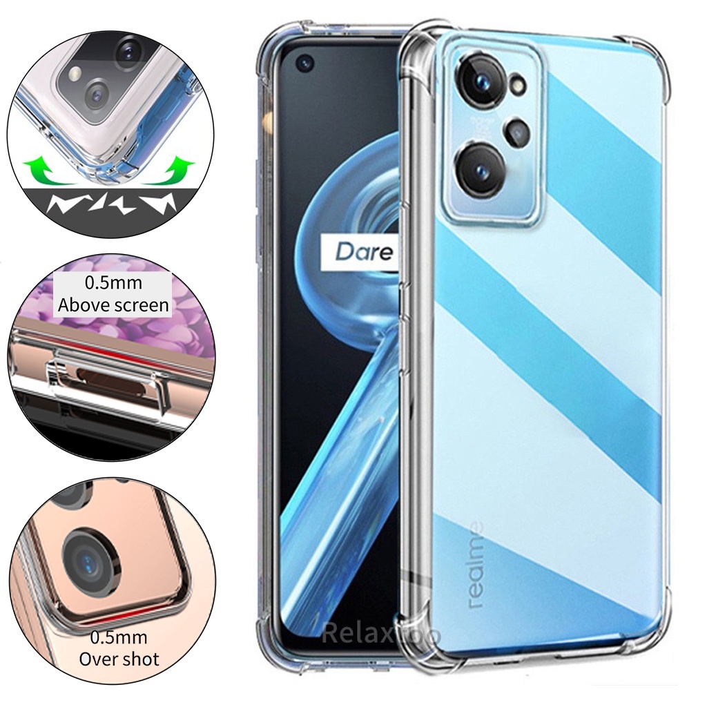 Ốp lưng realme C35 X oppo K3 Realme 8 Pro 5 5i 5s 6i 5 Pro Realme Q Realme C25s C21y C25y C3 C12 C15 C25 Trong suốt [CS]