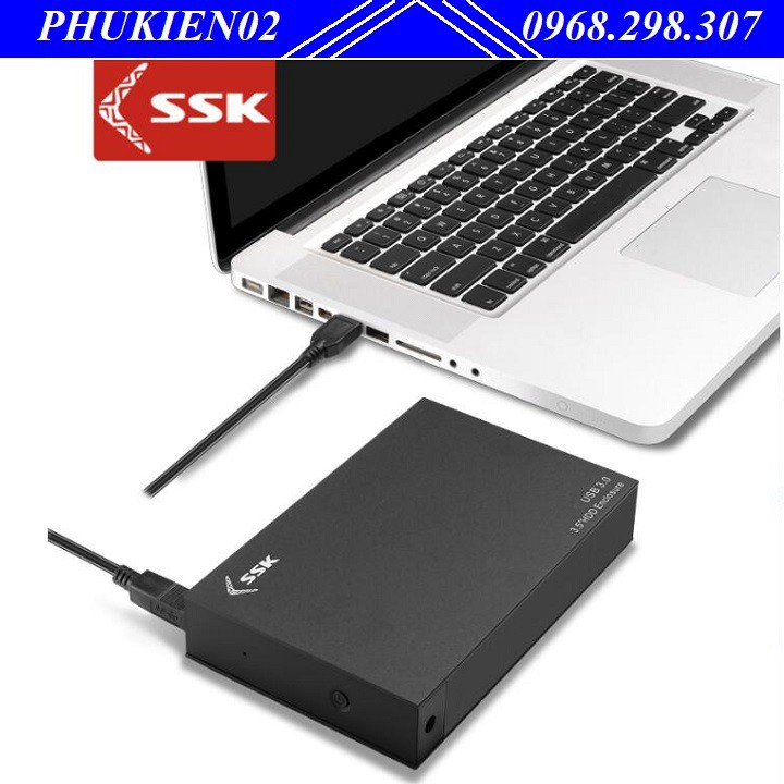 Hộp đựng ổ cứng HDD BOX 3.5'' SSK HE-G3000 CHUẨN USB 3.0