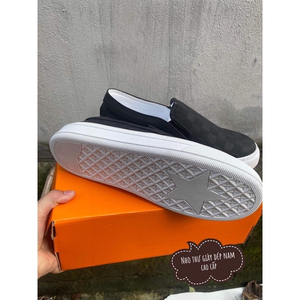 Giày lười slipon louis vuitton siêu cấp , giày thể thao nam quảng châu kèm hộp