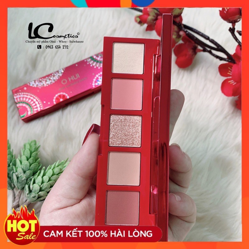 Bảng Màu Mắt 5 ô phiên bản giới hạn limited Ohui 2023❤️SIÊU HOT❤️mịn đẹp-bám màu tốt-tone màu trẻ trung-cá tính-dễ mix
