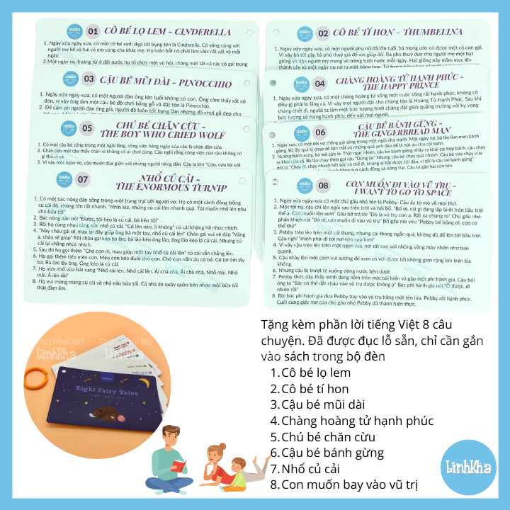 Đèn Pin Kể Chuyện Mideer - Storybook Torch - Tặng lời tiếng Việt giấy cứng như bản tiếng Anh gốc, pin và file nghe