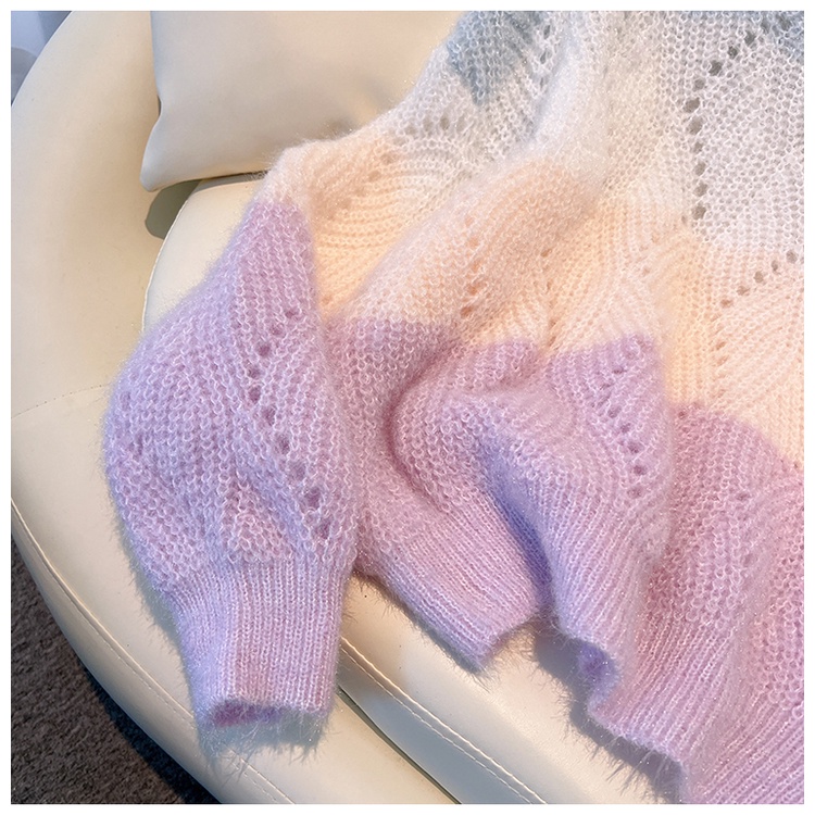 Áo Sweater Tay Dài Thiết Kế Đục Lỗ Thời Trang Mùa Thu Mới Cho Nữ