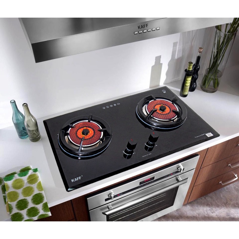 Bếp gas âm hồng ngoại KAFF KF-608I - Cảm ứng ngắt gas, 2 vòng nhiệt - Bảo hành chính hãng 3 năm