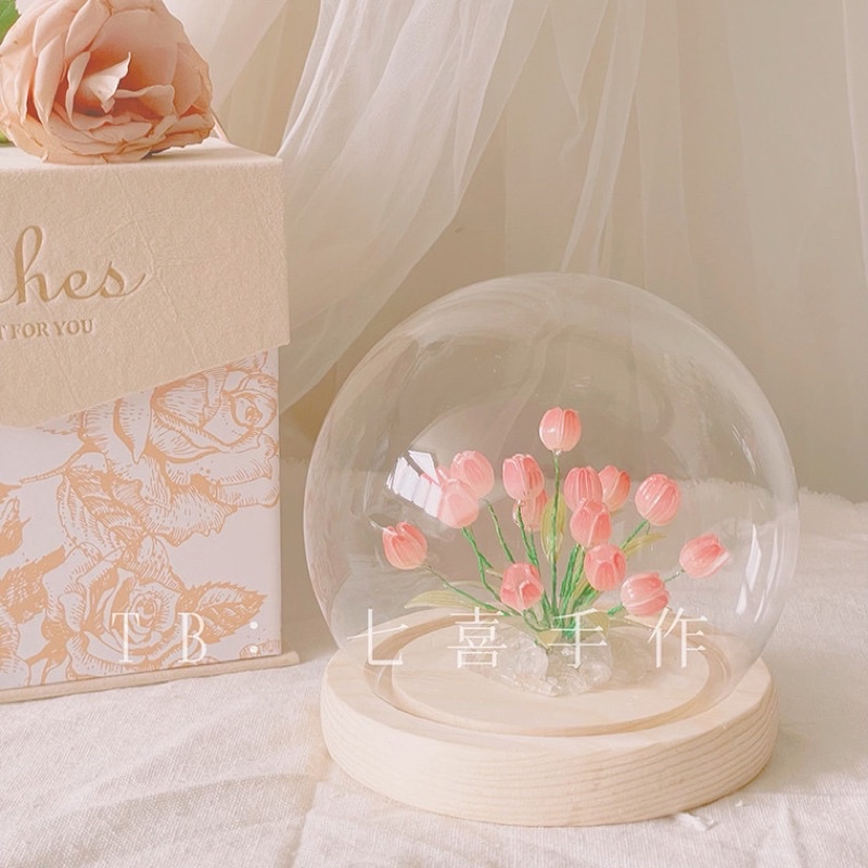 Bộ nguyên liệu tự làm đèn hoa tulip trang trí