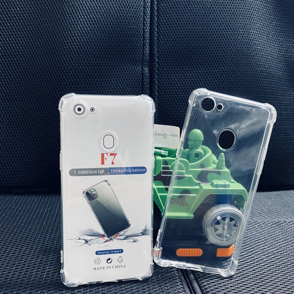 Ốp lưng chống sốc OPPO F7 dẻo trong suốt cao cấp bo 4 góc chống va đập