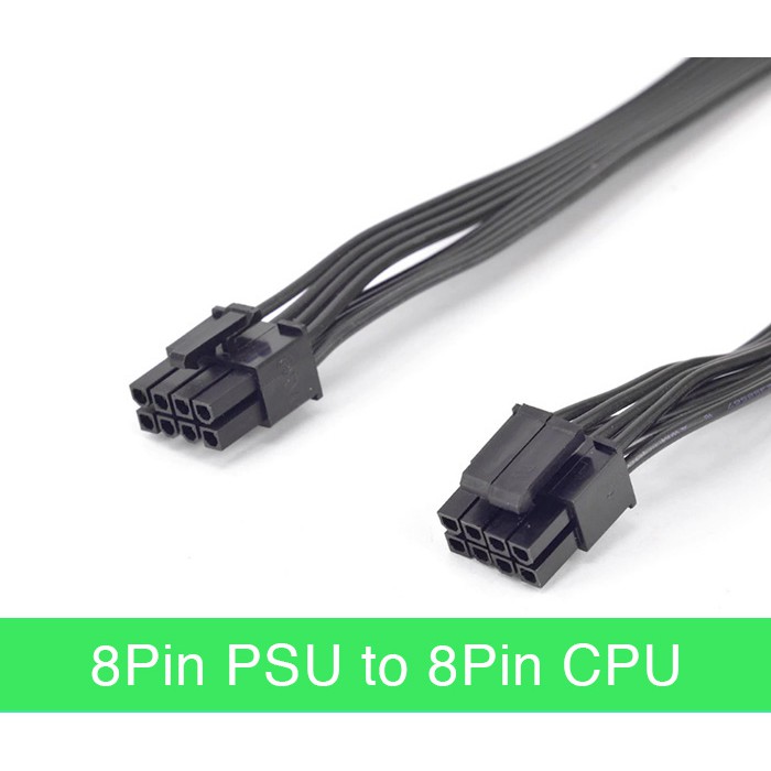 Dây cáp nguồn Modular 8Pin PSU sang 8Pin CPU (4+4)