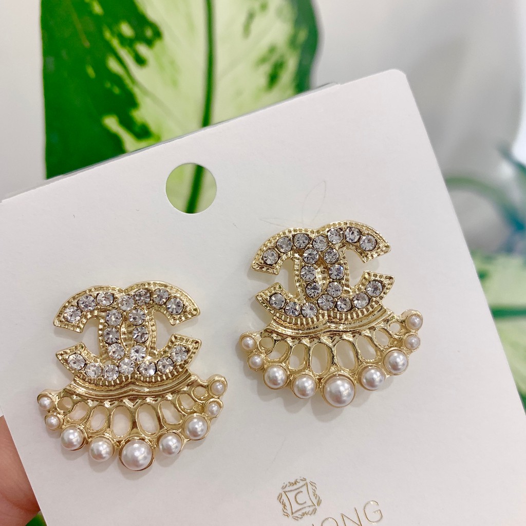 BÔNG TAI NỮ THỜI TRANG MS32 ĐÍNH ĐÁ SIÊU ĐẸP