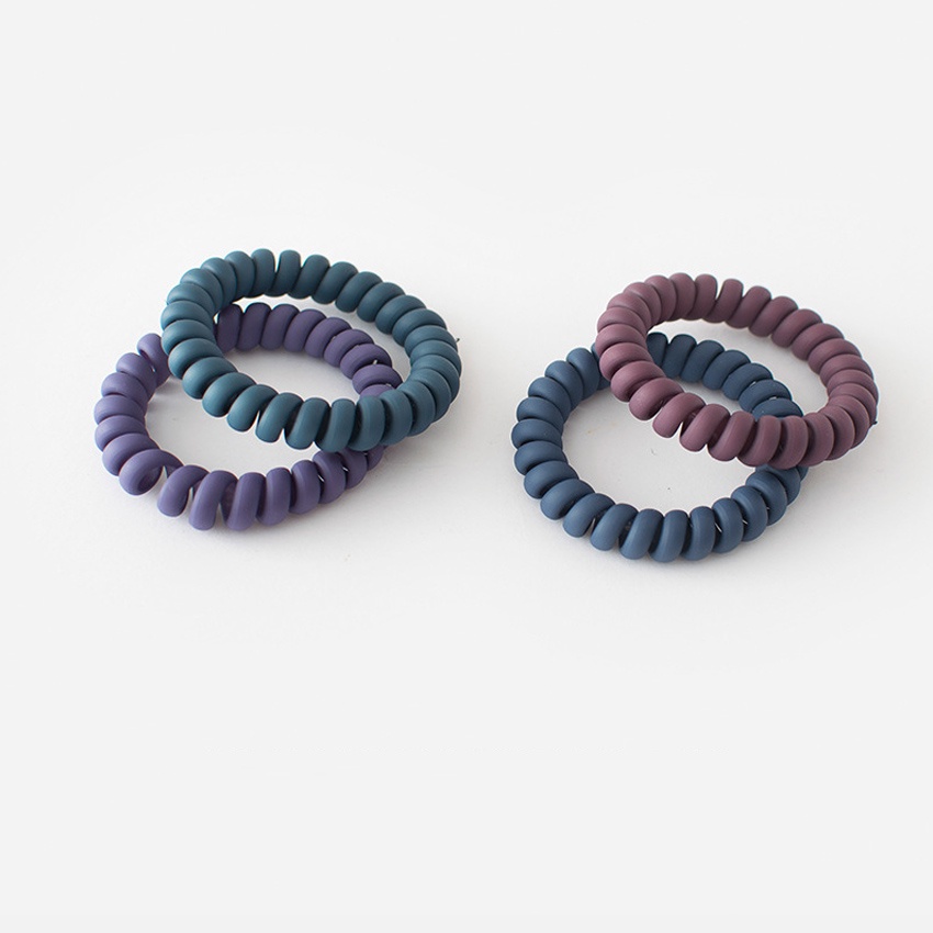 Dây buộc tóc nữ hình dây điện thoại - Set 5 dây cột tóc dễ thương, bền đẹp - NASI Store