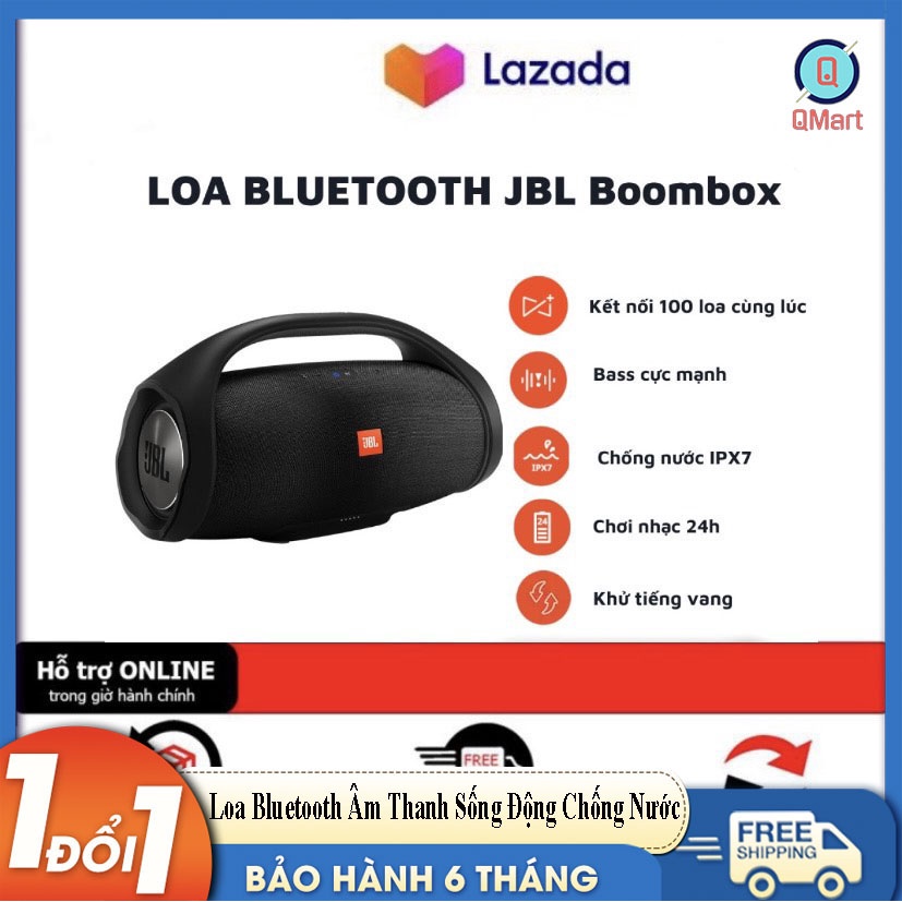[SALE khủng] Loa Bluetooth BomBox Âm Thanh Sống Động Chống Nước IPX7