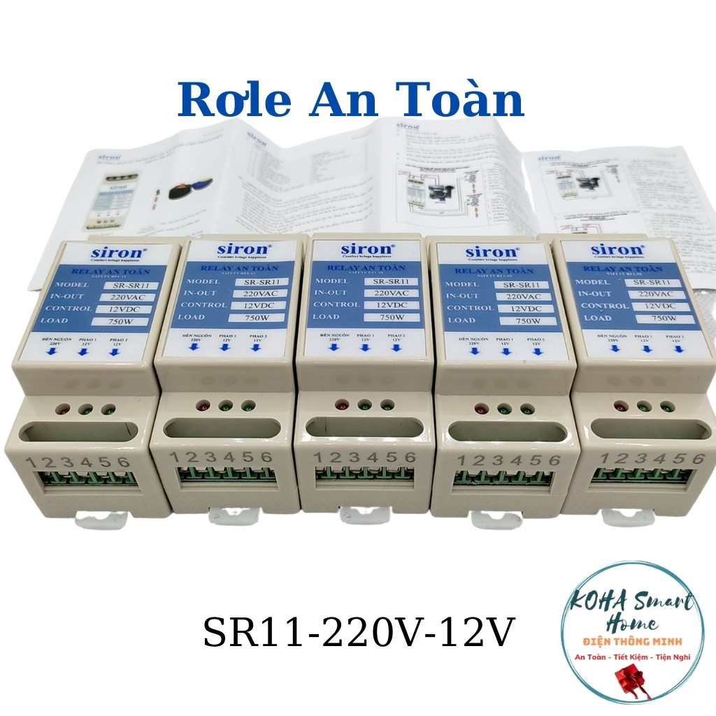 Role an toàn công suất lớn SRF11-2000W, Phao điện chống tràn chống cạn KWS-5M.