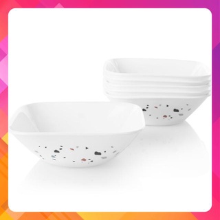 Tô Vuông Thủy Tinh Mỹ Corelle 2323 - 680ml Terrazzo Rosa