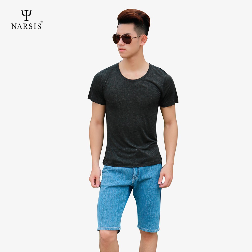 Áo Thun Nam Cổ Tròn Tay Lỡ Narsis NMS13020