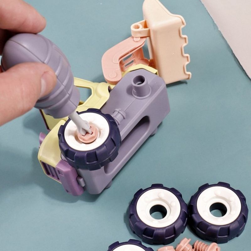 Đồ chơi lắp ráp xe ô tô công trường RedTech.