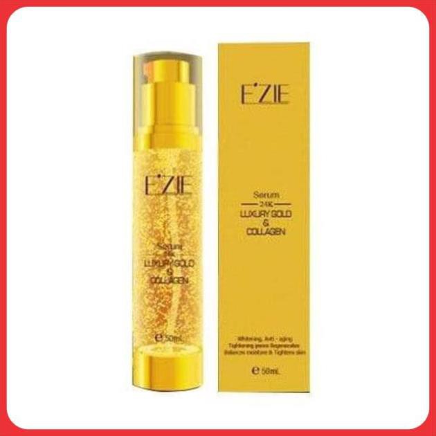 ( giá sỉ ) E'ZIE Serum dưỡng da cao cấp tinh chất vàng 24k & Collagen Ezie Luxury 50ml