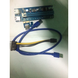 Dây riser pci express 1x to 16x usb 3.0 ver 009s