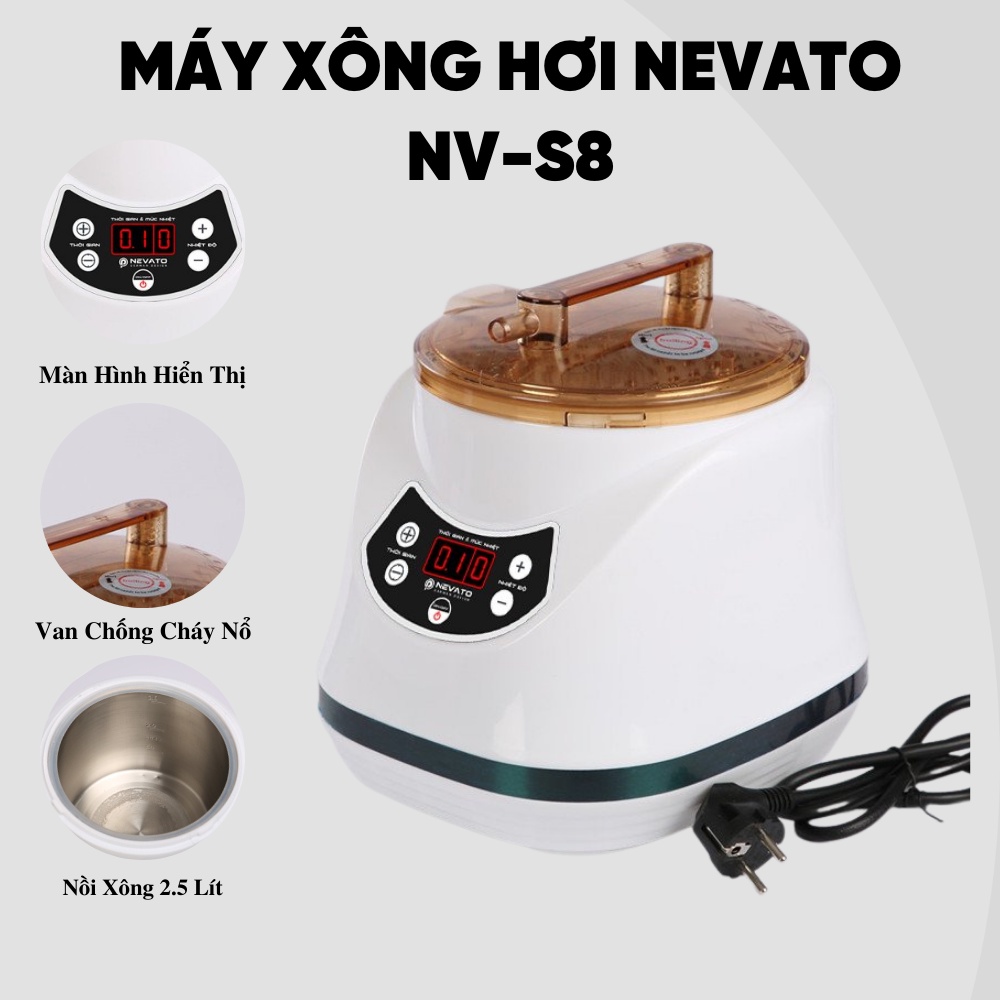 Combo Xông Hơi Gồm Lều Nồi Xông và 5 Túi Lá Xông Giải Cảm Nevato NVS8 Cao Cấp