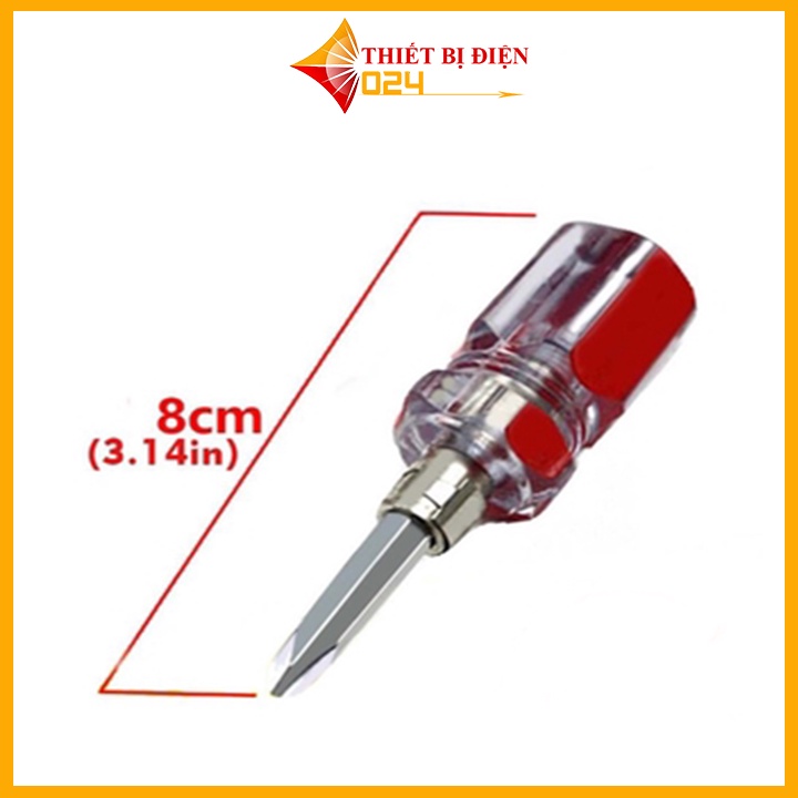 Tô Vít 2 Đầu 4 Cạnh 2 Cạnh Đa Năng Màu Đỏ Dài 8cm