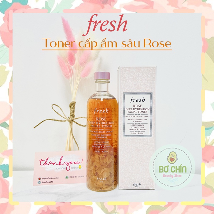 Nước Cân Bằng Da Hoa Hồng Fresh - Toner Rose Deep Hydration Facial