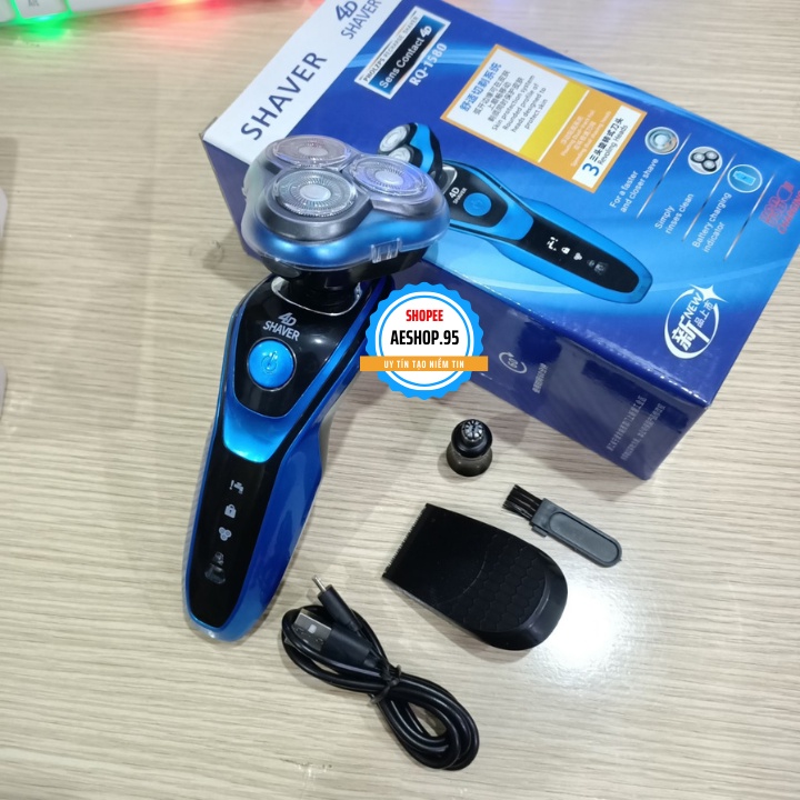 Máy cạo râu đa năng SHAVER SK1588 , máy cạo râu 3 trong 1 với chệ độ cạo 3D thông minh chống nước cao cấp