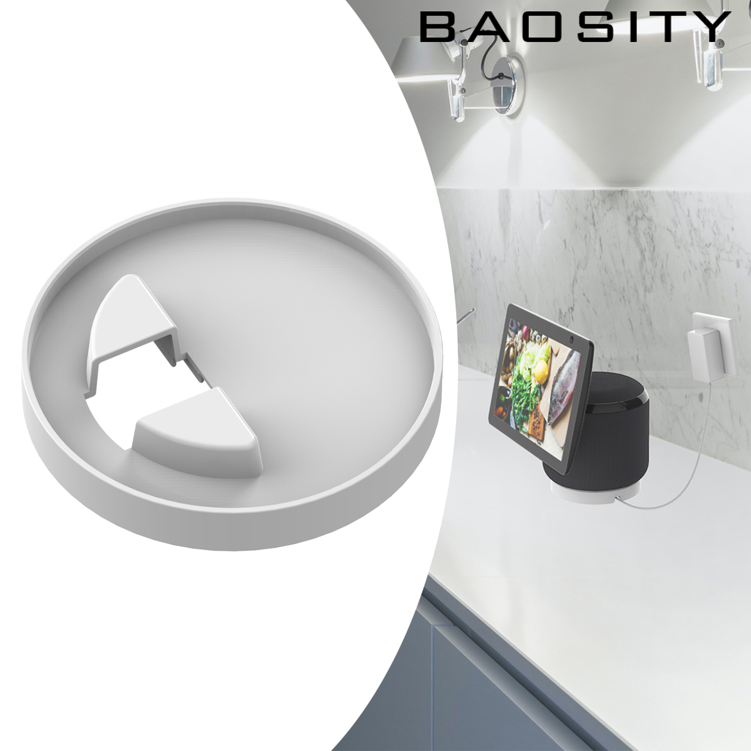 [BAOSITY]Compact Holder Stand Bracket for Echo Show 10 Smart Speaker