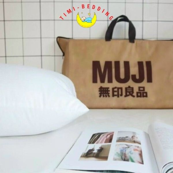 Ruột gối muji xuất nhật kẻ sọc 50x70cm – Ruột gối nằm ngủ cao cấp, mềm mại - Timibedding