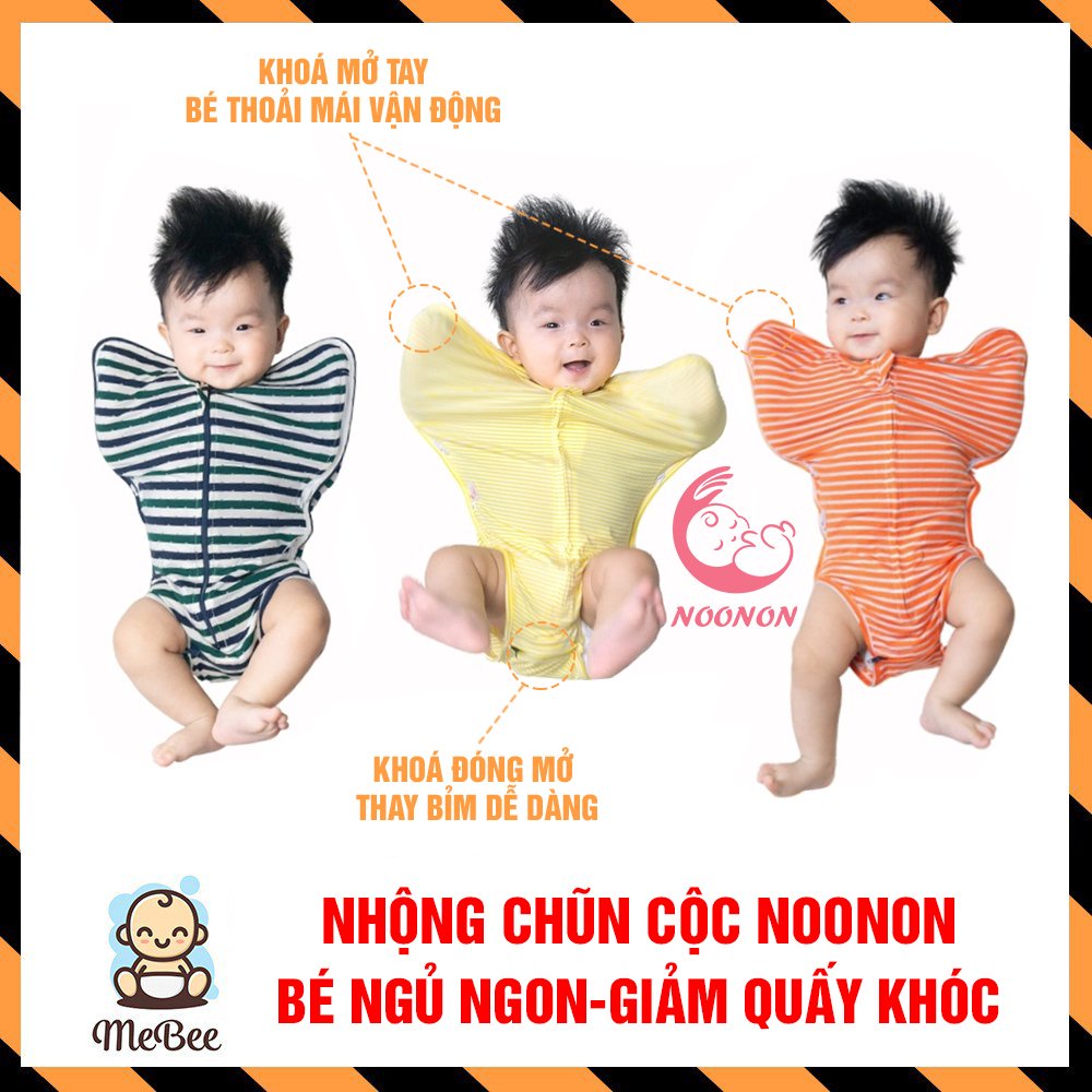 Nhộng Chũn Cộc Hở Chân NOONON cho bé ngủ xuyên đêm (chọn mẫu)