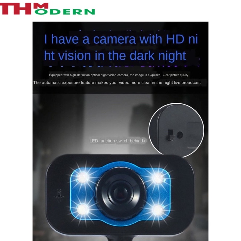 Webcam Dùng Cho Máy Tính Tích Hợp Mic, Trang Bị Hệ Thống  Đèn Led Siêu Sáng Bền Đẹp,Thiết Kế Hiện Đại,Nhỏ gọn Tiện Lợi