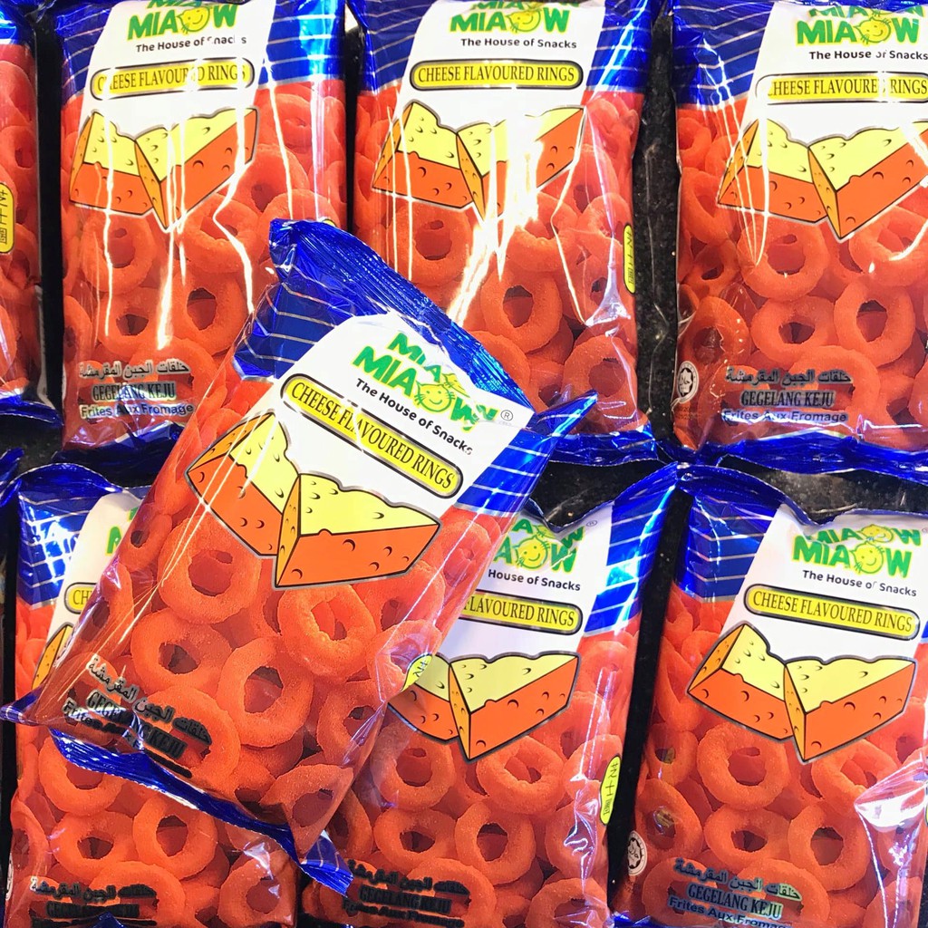 Snack Phô Mai vòng mực Miaow Miaow Bim Bim giòn