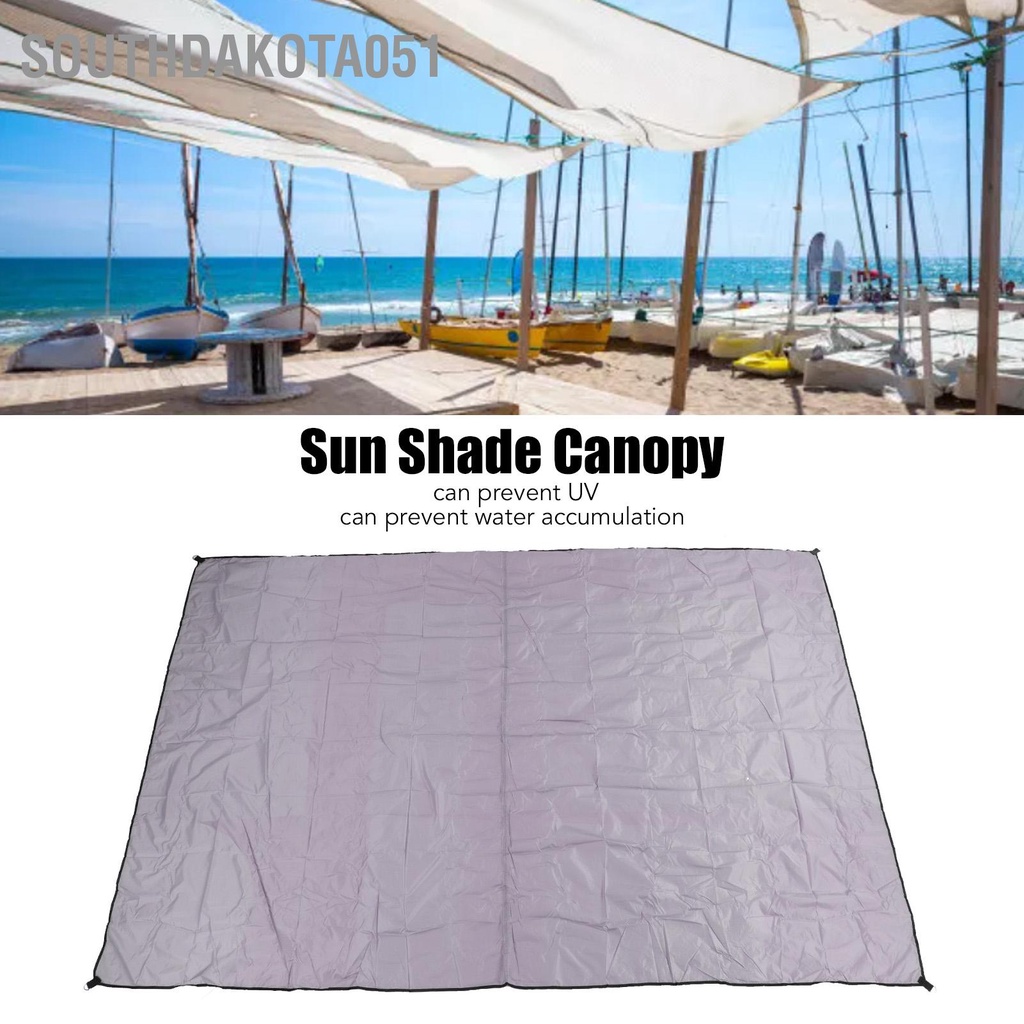 Mái Hiên Canvas 2x3m Hình Chữ Nhật Bằng Thép Không Gỉ