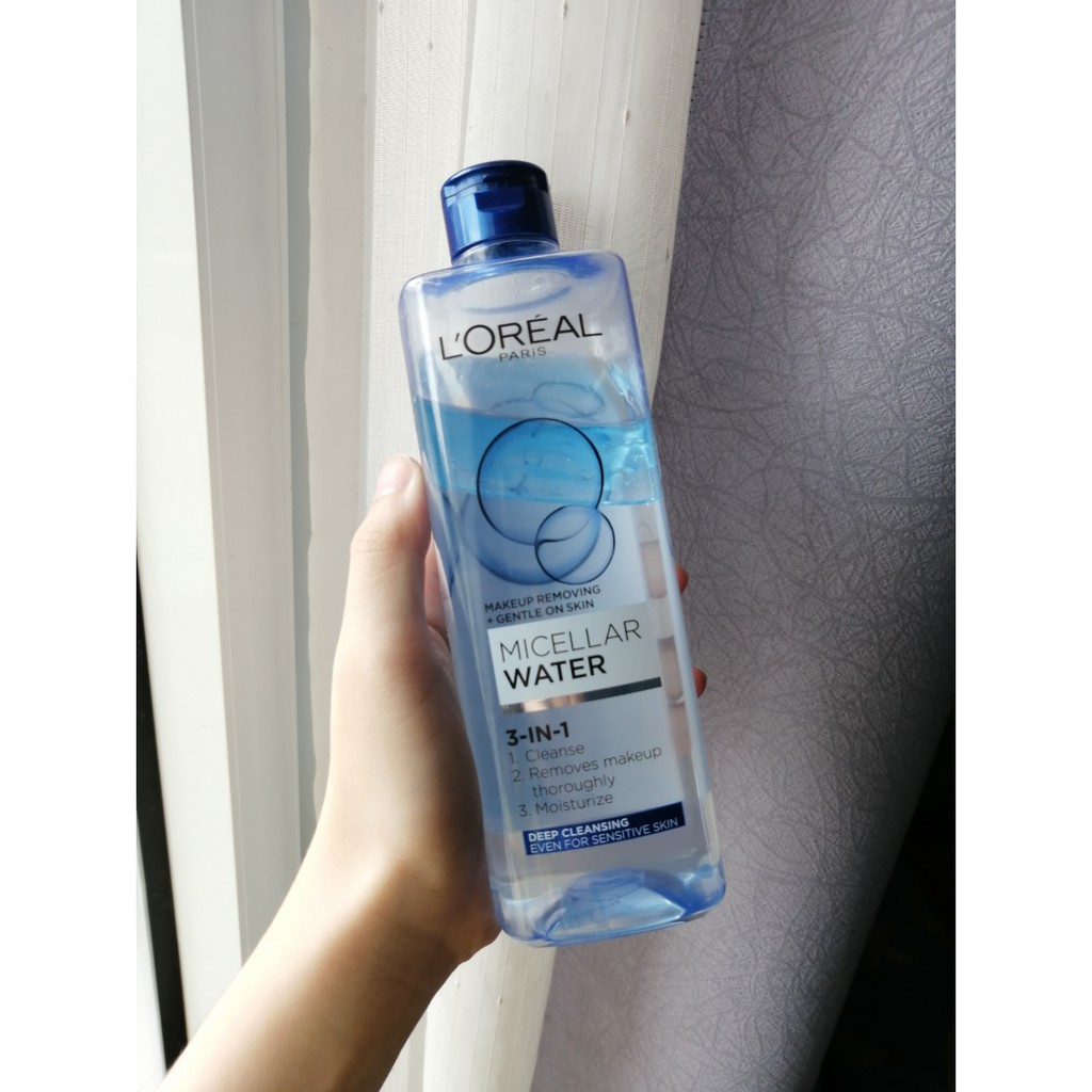 Nước tẩy trang cho mọi loại da L'Oreal Paris 3-in-1 Micellar Water 400ml EFFESKIN