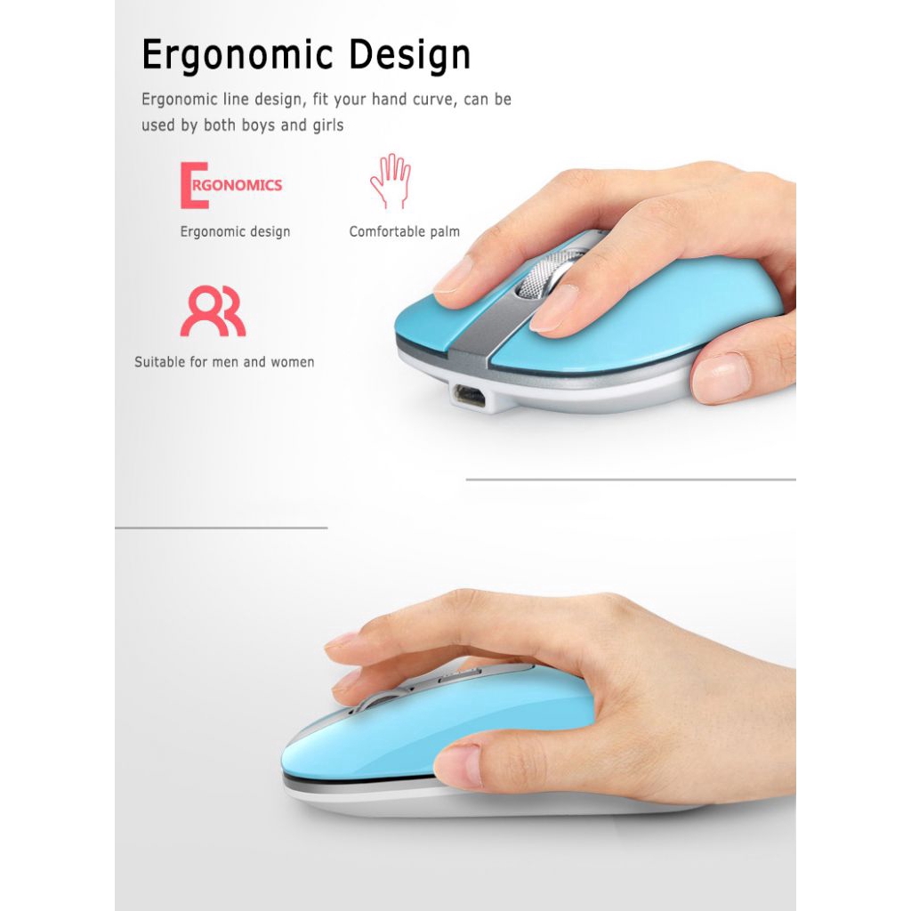 Chuột Bluetooth Không Dây 2.4g Có Thể Sạc Được | BigBuy360 - bigbuy360.vn