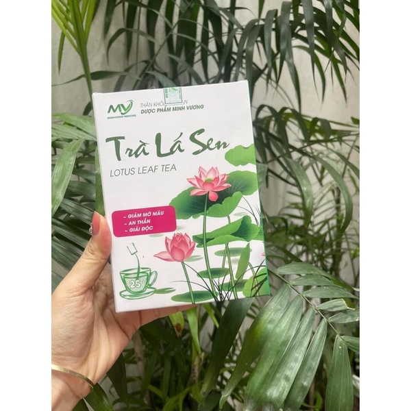 Trà lá sen thơm ngon giảm cân dễ ngủ 1 hộp 15 túi nhúng