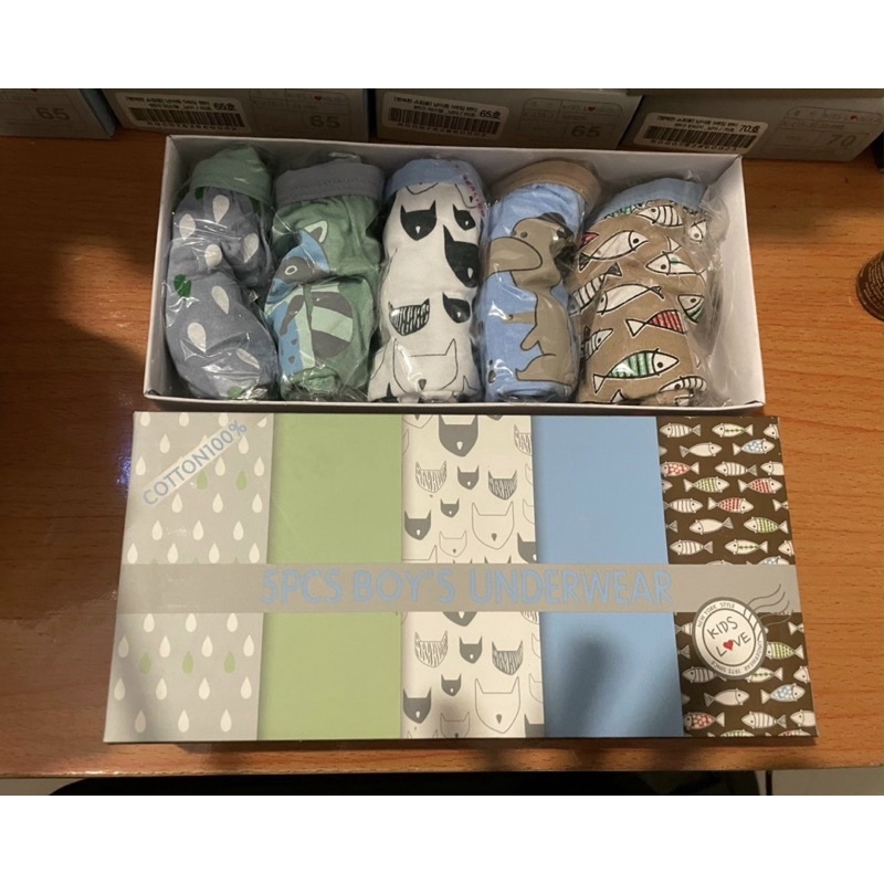 Hộp 5 Quần Lót bé trai-bé gái check it 1y-12y