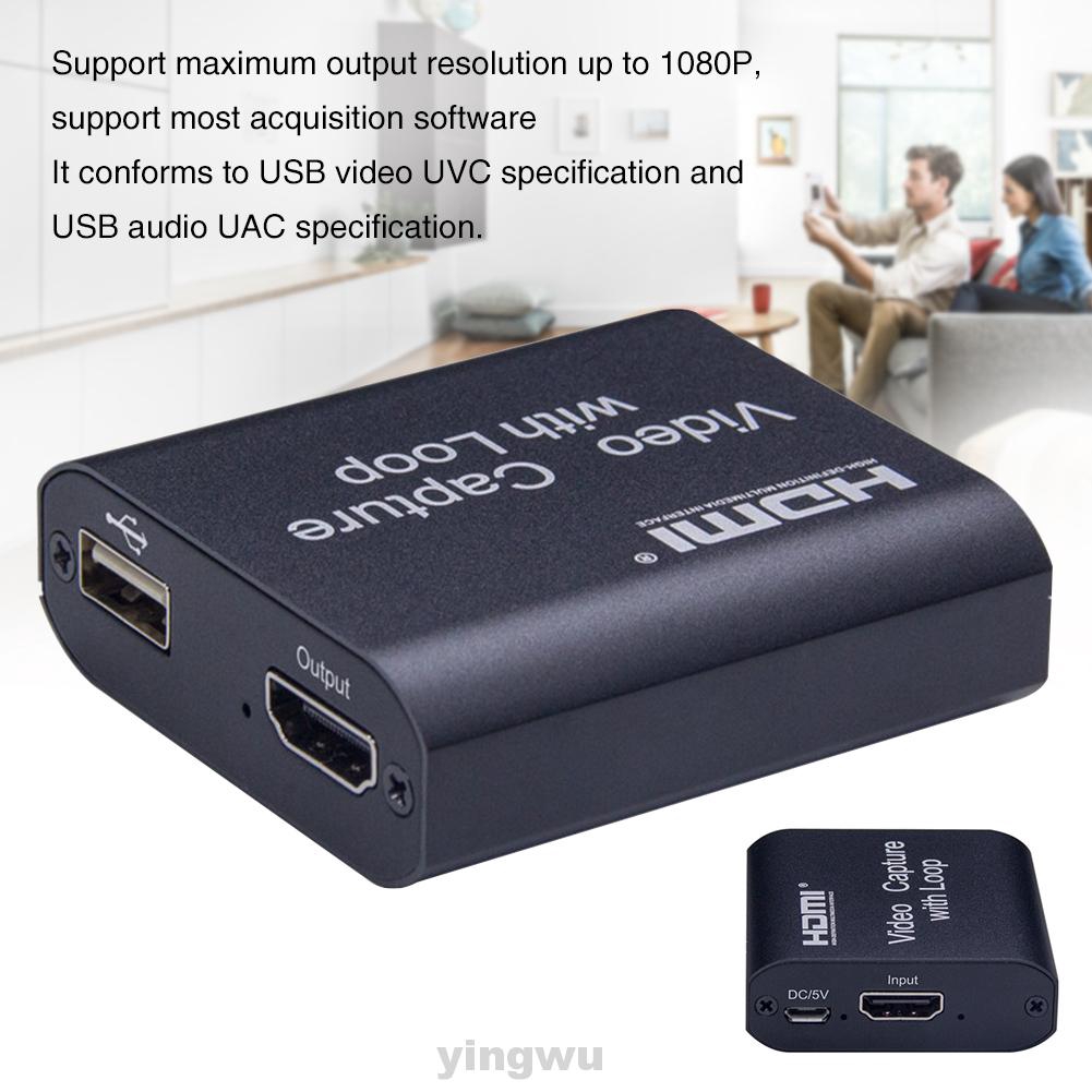 Portable High Speed Plug And Play 1080P Computer Accessory HDMI To USB 3.0 Free Drive 4K Full HD Video Capture Card