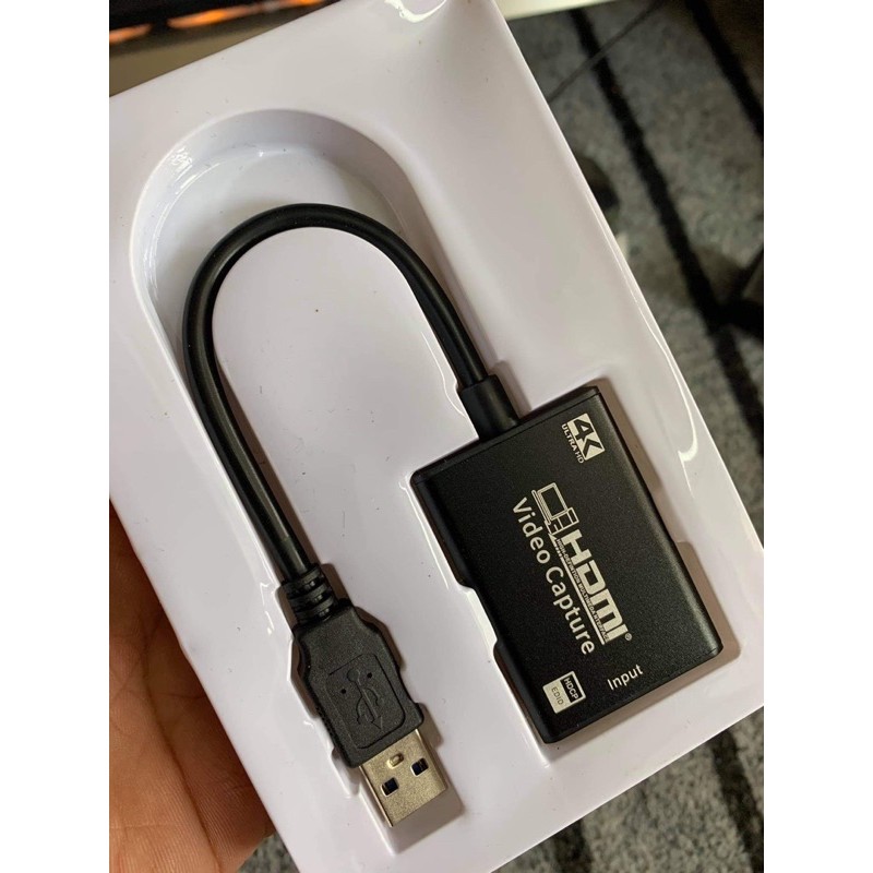 USB to HDMI HD 1080P 4K - Video Capture Card for Game Live Streaming Broadcast