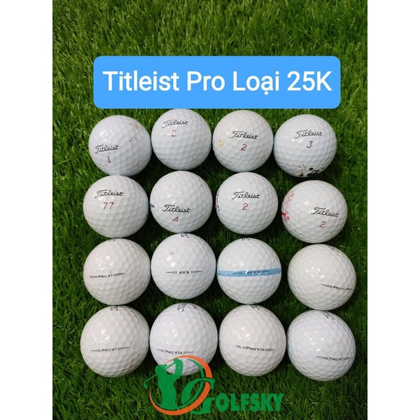 Bóng Golf Cũ Titleist ProV1, V1x 4 lớp chất lượng tốt - Used Golf Ball