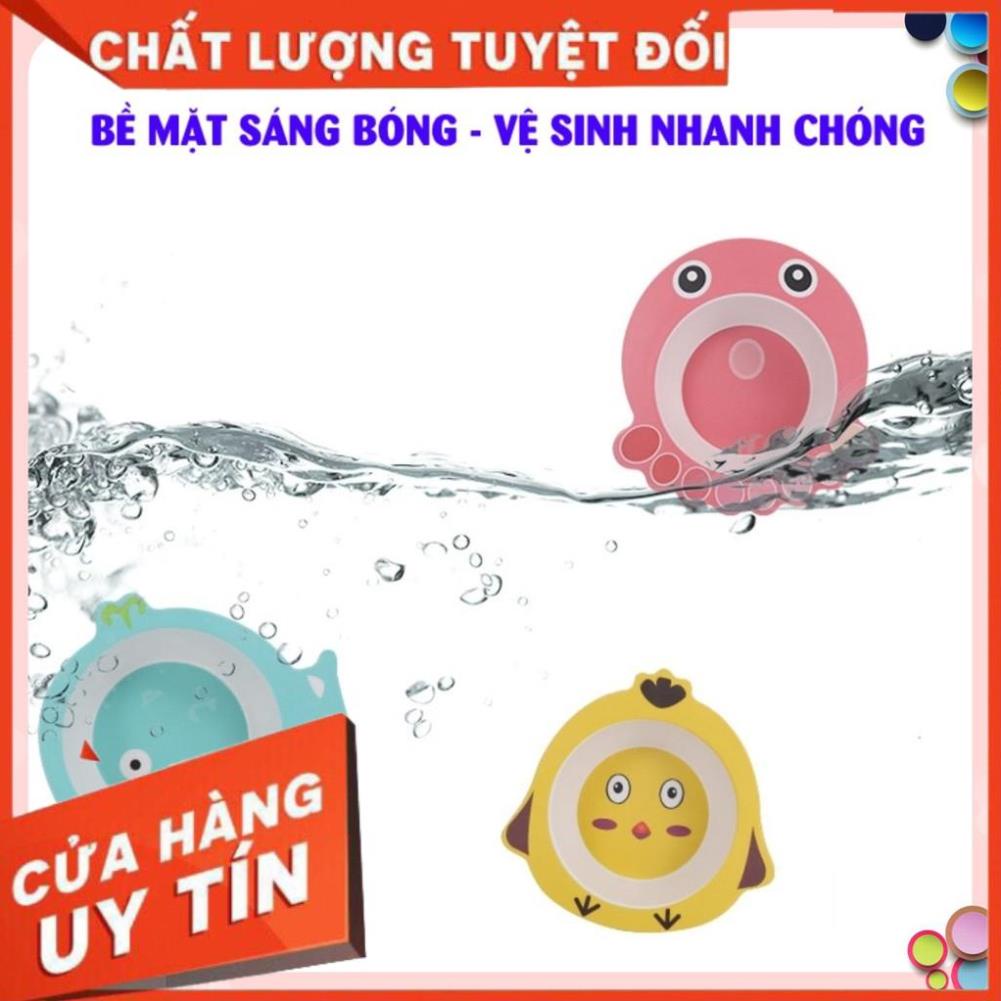 Bát ăn dặm SALE hình thú kiểu Nhật chống đổ cho bé – Chén ăn dặm giữ nhiệt làm từ nhựa sợi tre an toàn cho trẻ GD022