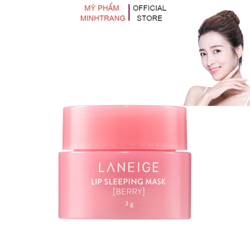 Mặt nạ ngủ môi Laneige Lip Sleeping Mask mini 3g,ủ môi Laneige dưỡng ẩm,tẩy tế bào chết,chống nứt nẻ cho đôi môi mềm mịn