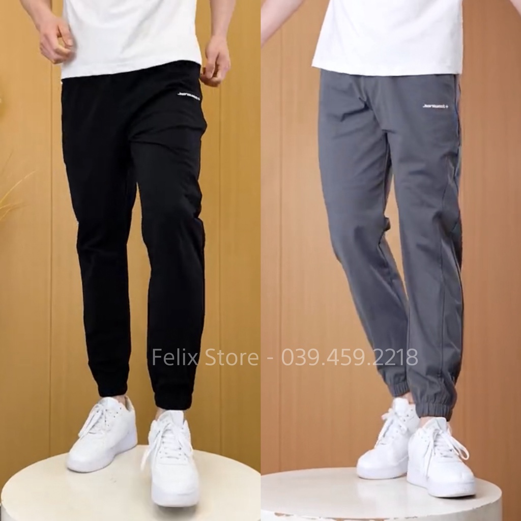 Quần jogger nam BRUNO vải thun tencel, quần dài nam mùa hè co giãn đàn hồi dáng Hàn Quốc, lên form chuẩn