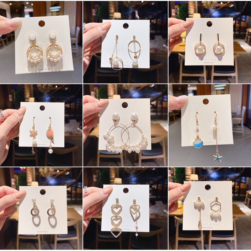 Đôi Khuyên Tai Dài Tua Rua Thời Trang Hàn Quốc Cho Nữ