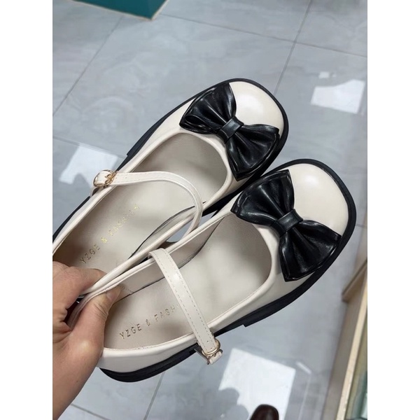 Giày Mary Janes đính nơ mã L09