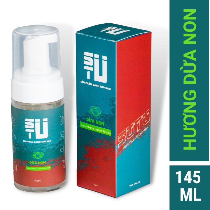 Dung Dịch Vệ Sinh Nam Giới SuTu 145ml Dạng Bọt Mịn Thành Phần Thiên Nhiên Dịu Nhẹ Lành Tính