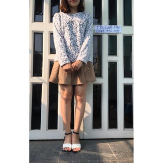 Áo thu đông tay dài xẻ bên