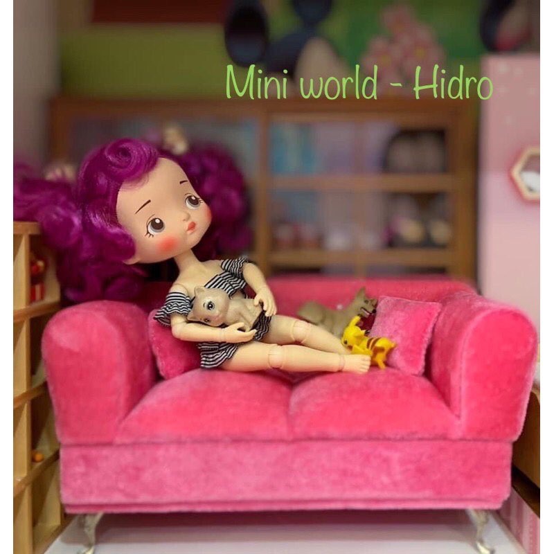 Mô hình hộp trang sức ghế sofa mini tỉ lệ 1/6 dùng cho búp bê Ken, Barbie, Fr... Có thể dùng đa dạng, trang trí nhà búp
