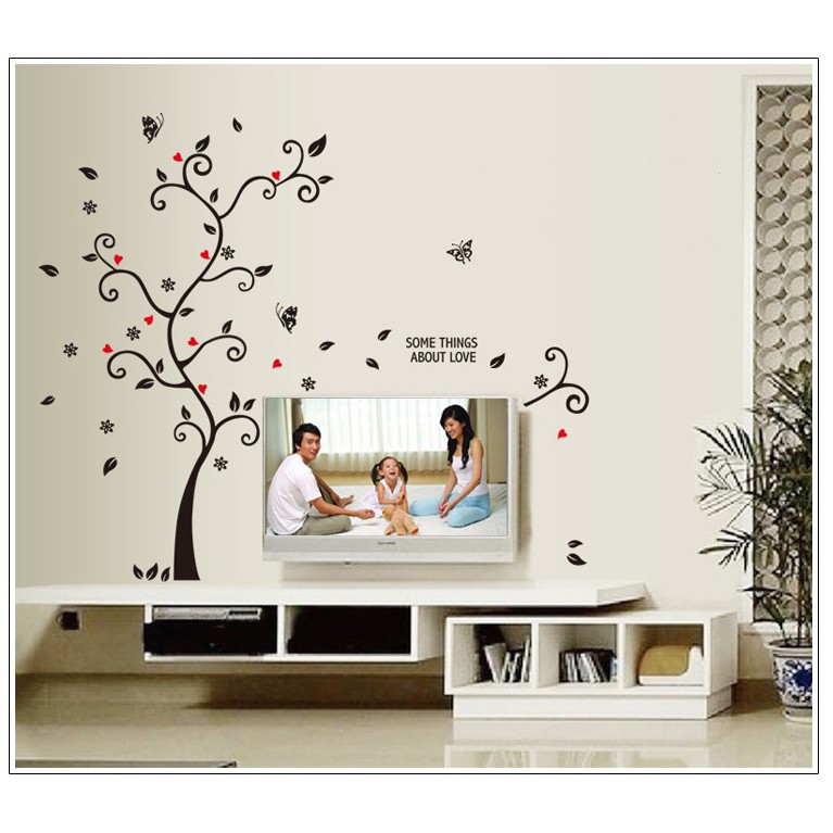 Decal dán tường Cây khung ảnh - treo ảnh 16 DCX061 AmyShop