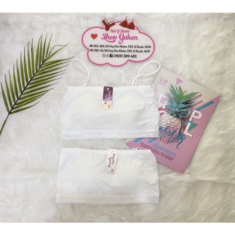 ♥️ SHOP UY TÍN ♥️ Áo Lót Bra Áo Lá Cho Học Sinh Sinh Viên Có Mút Tháo Rời Được